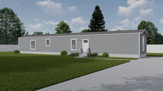 The ANNIVERSARY 16763A Exterior. This Manufactured Mobile Home features 3 bedrooms and 2 baths.