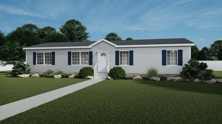 The ULTRA PRO 4 BR 28X56 Exterior. This Manufactured Mobile Home features 4 bedrooms and 2 baths.