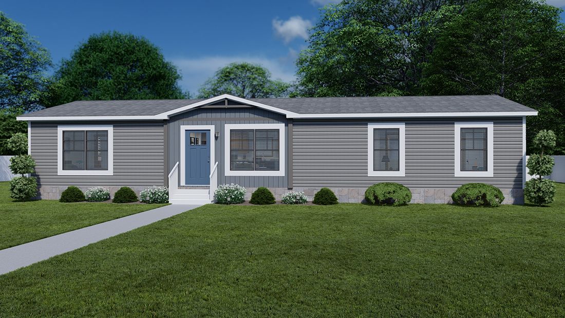 The LORALEI Exterior. This Manufactured Mobile Home features 3 bedrooms and 2 baths.