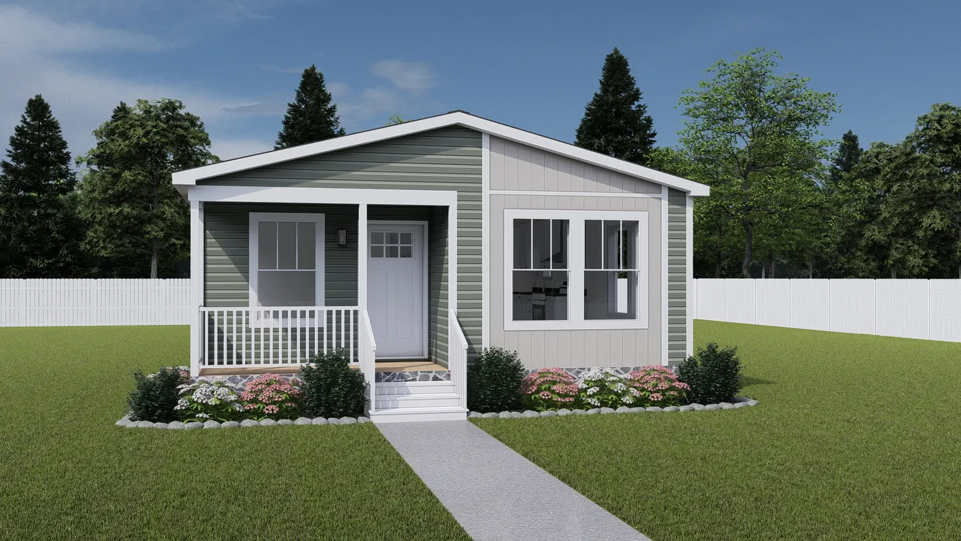 The WHOLE LOTTA LOVE Exterior. This Manufactured Mobile Home features 3 bedrooms and 2 baths.