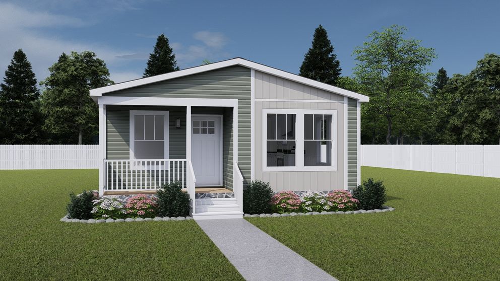 The WHOLE LOTTA LOVE Exterior. This Manufactured Mobile Home features 3 bedrooms and 2 baths.