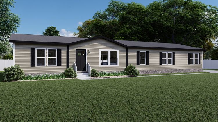 The KING AIR Exterior. This Manufactured Mobile Home features 4 bedrooms and 2 baths.