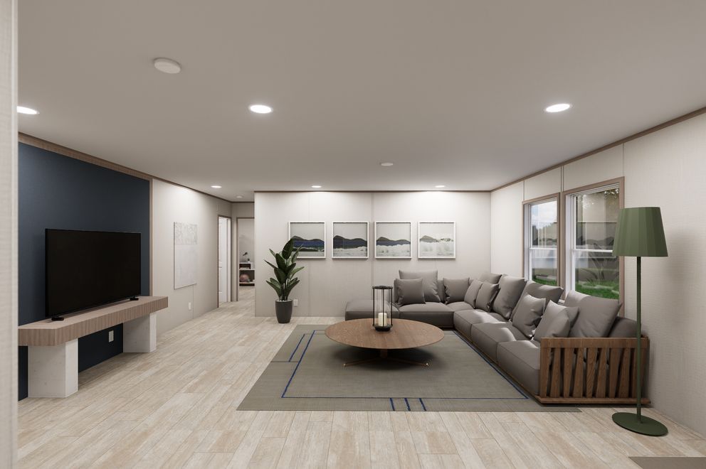 The ULTRA FLEX JEWEL Exterior. This Manufactured Mobile Home features 3 bedrooms and 2 baths.