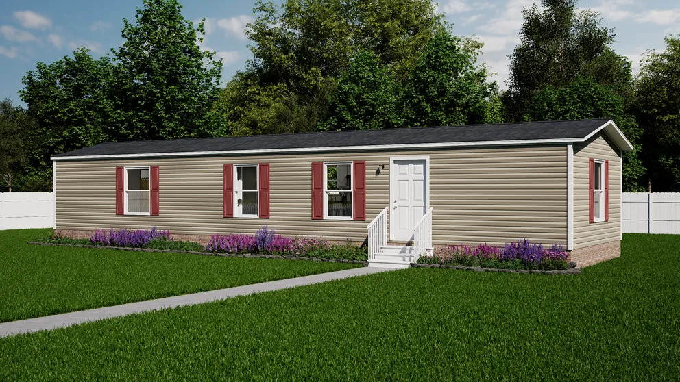 The EMBER Exterior. This Manufactured Mobile Home features 2 bedrooms and 2 baths.