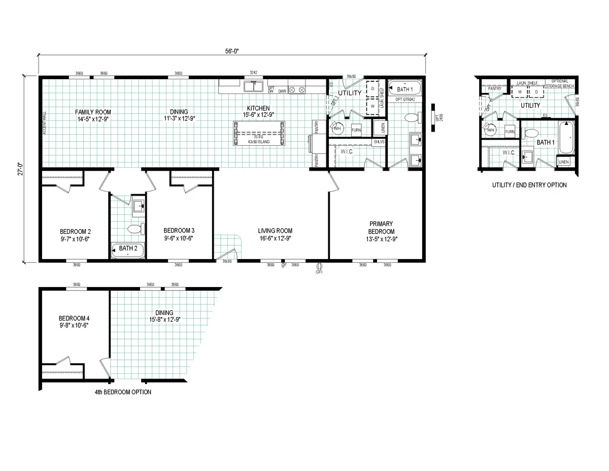 The 5628-E787 THE PULSE Exterior. This Manufactured Mobile Home features 3 bedrooms and 2 baths.