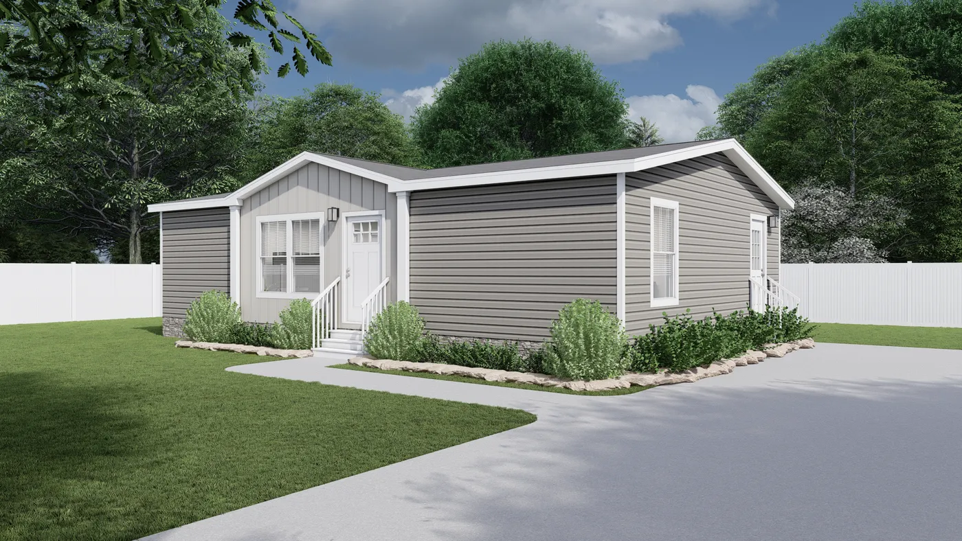 The SWEET DREAMS Exterior. This Manufactured Mobile Home features 3 bedrooms and 2 baths.