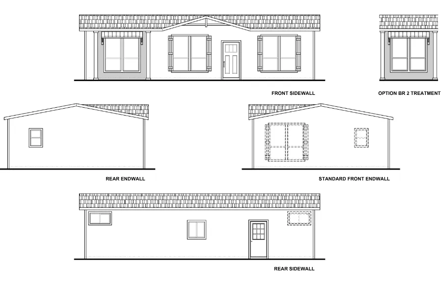 The KANSAS Exterior. This Manufactured Mobile Home features 2 bedrooms and 2 baths.