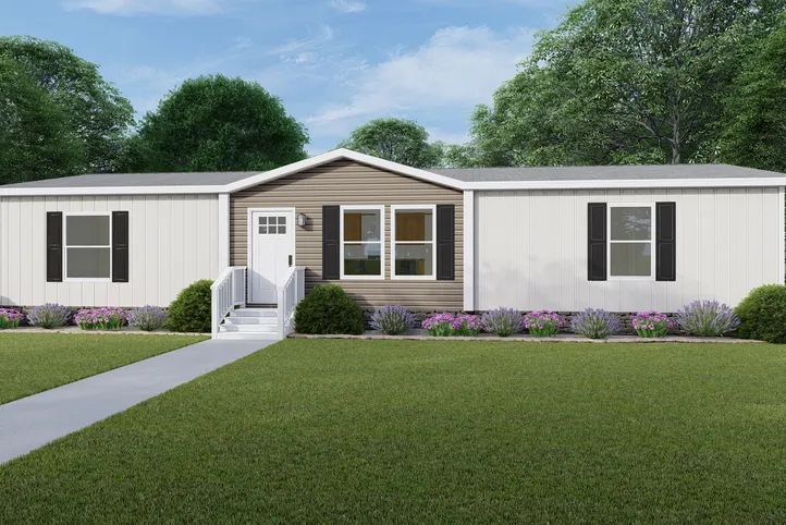 The RIO Exterior. This Manufactured Mobile Home features 3 bedrooms and 2 baths.