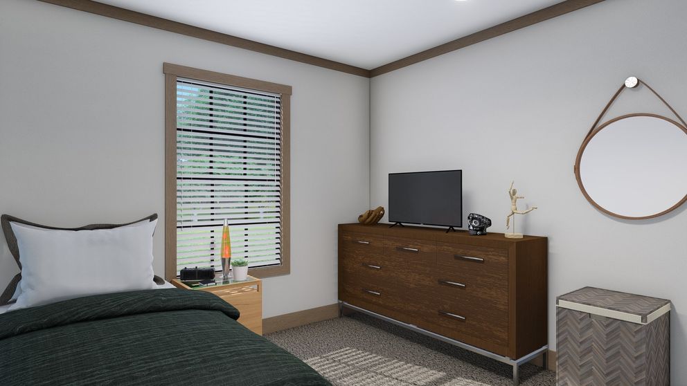 The THE LORALEI Exterior. This Manufactured Mobile Home features 3 bedrooms and 2 baths.