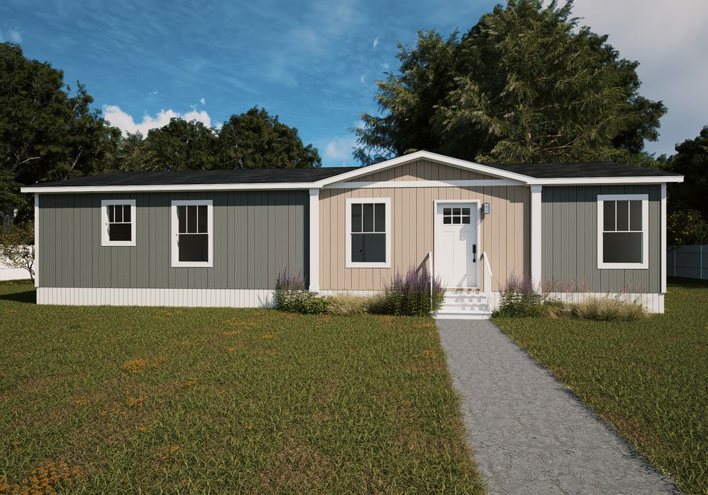 The BALLAD Exterior. This Manufactured Mobile Home features 3 bedrooms and 2 baths.