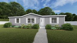 The SATISFACTION Exterior. This Manufactured Mobile Home features 3 bedrooms and 2 baths.