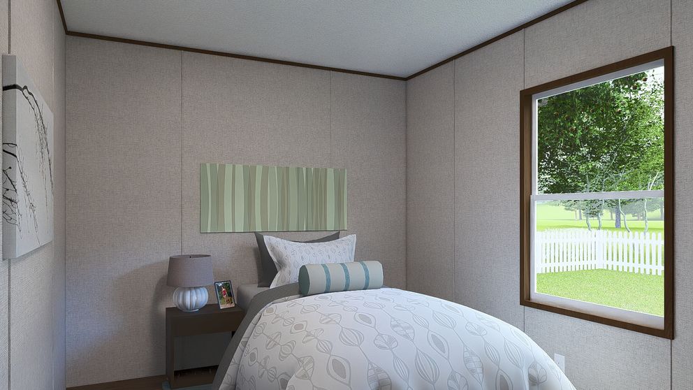 The ELM Exterior. This Manufactured Mobile Home features 2 bedrooms and 1 bath.