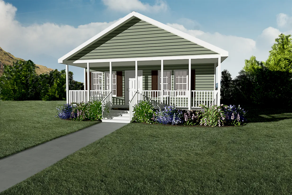 The SCENIC LAKEVIEW ELITE Exterior. This Manufactured Mobile Home features 3 bedrooms and 2 baths.
