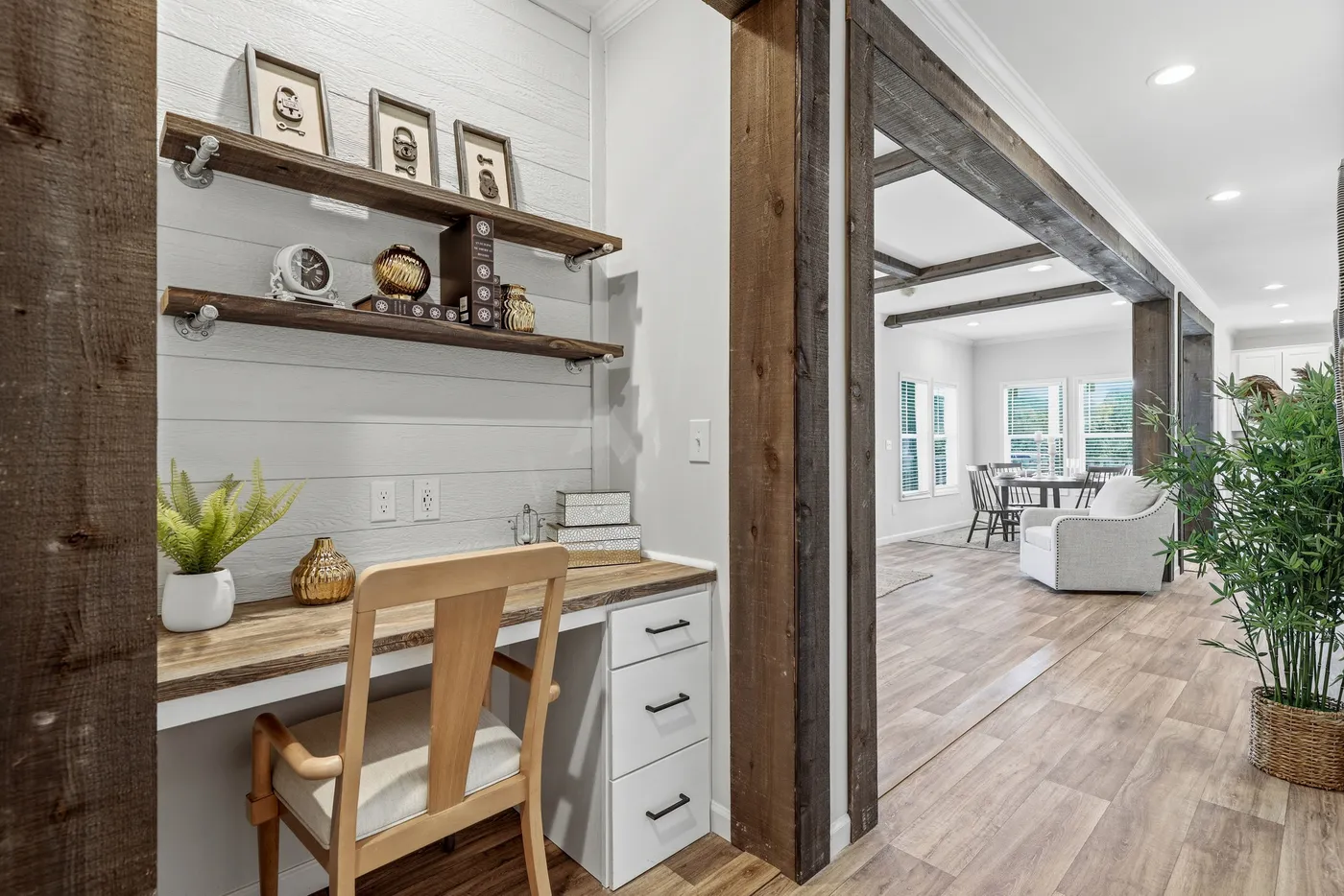 The SOUTHERN CHARM Exterior. This Manufactured Mobile Home features 3 bedrooms and 2 baths.