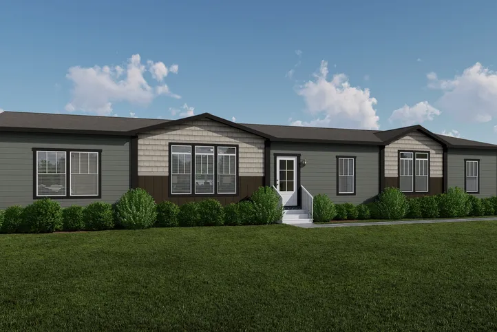 The THE ATLAS Exterior. This Manufactured Mobile Home features 4 bedrooms and 3 baths.