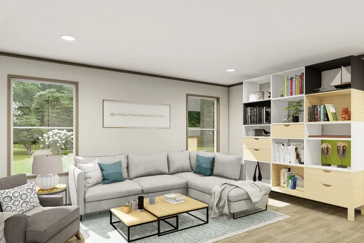 The SUMMIT Exterior. This Manufactured Mobile Home features 4 bedrooms and 3 baths.