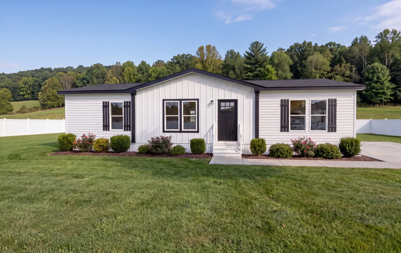 The RICHMOND Exterior. This Manufactured Mobile Home features 3 bedrooms and 2 baths.