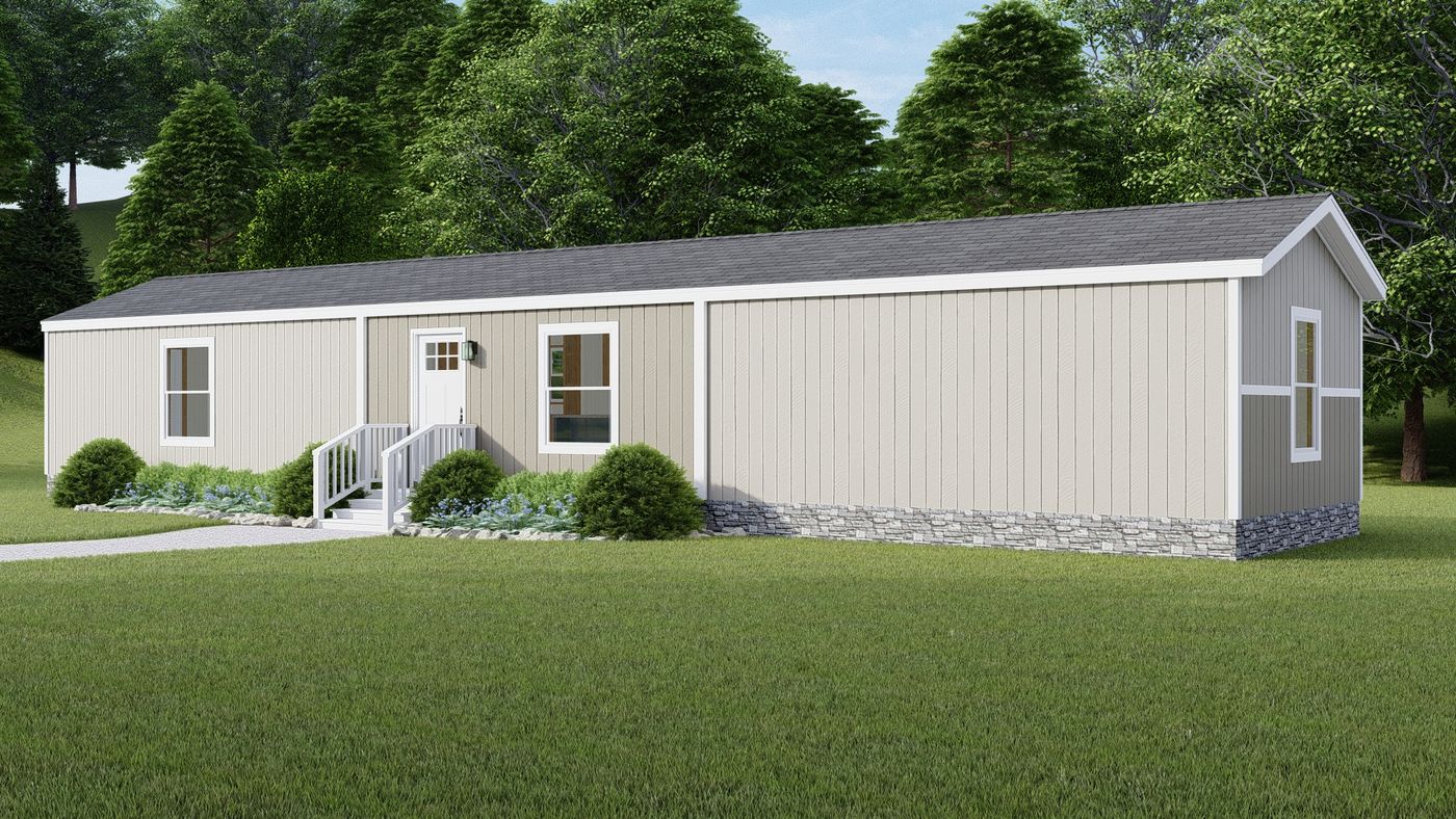 The TUSCANY Exterior. This Manufactured Mobile Home features 2 bedrooms and 2 baths.