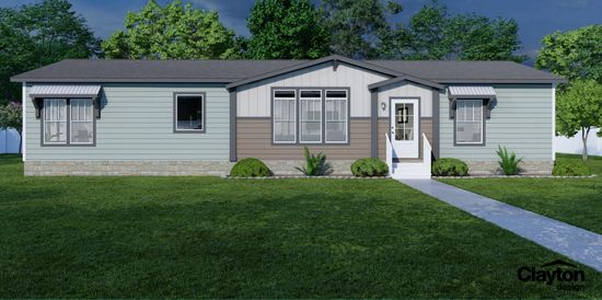 The THE VAIL Exterior. This Manufactured Mobile Home features 3 bedrooms and 2 baths.