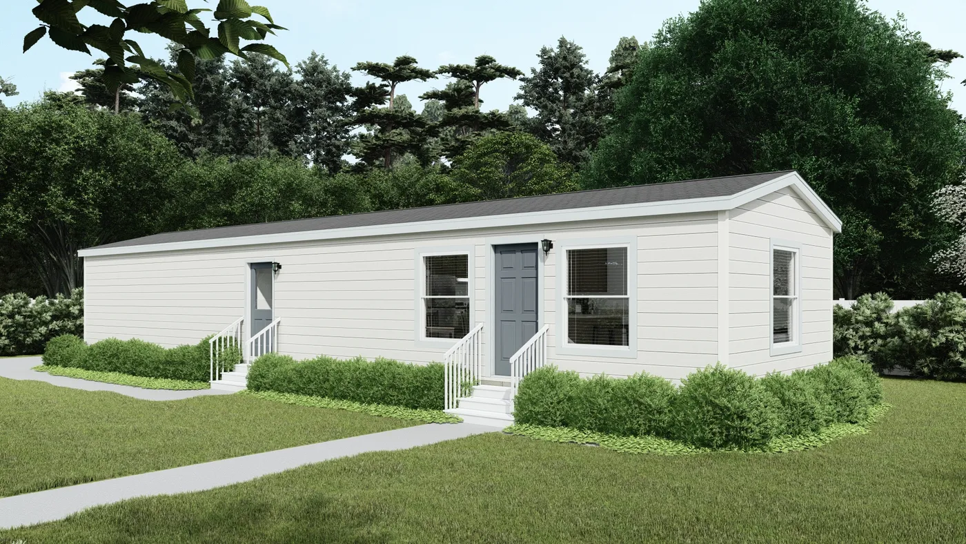The DRM603N 1560'            DREAM Exterior. This Manufactured Mobile Home features 2 bedrooms and 2 baths.