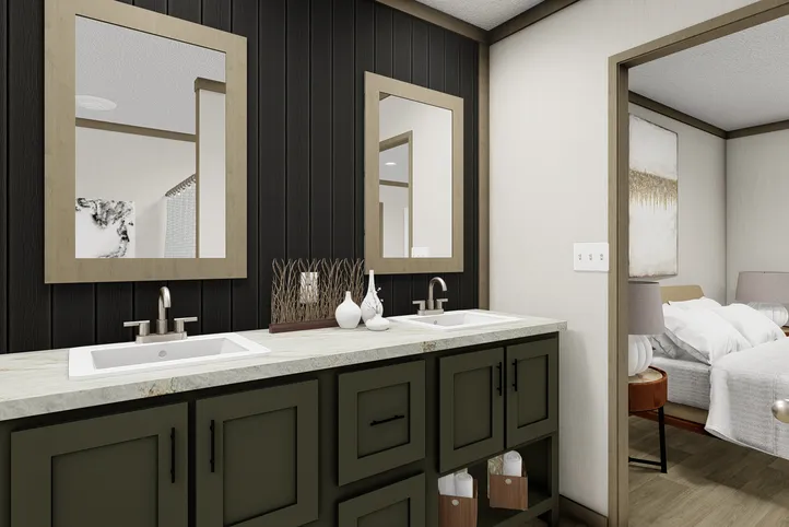 The SYDNEY Exterior. This Manufactured Mobile Home features 3 bedrooms and 2 baths.