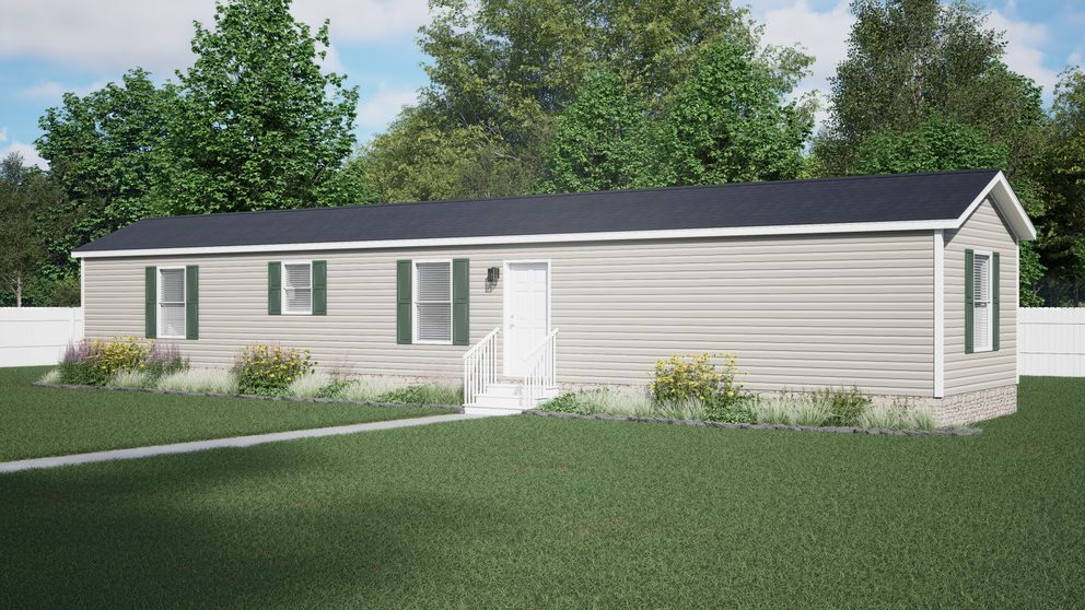 The 6614-CC02 CLEARPATH 66 Exterior. This Manufactured Mobile Home features 3 bedrooms and 2 baths.