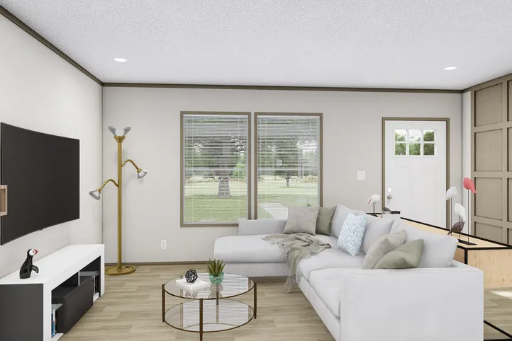 The BOONE   28X56 Exterior. This Manufactured Mobile Home features 4 bedrooms and 2 baths.
