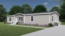 The LOVELY DAY Exterior. This Manufactured Mobile Home features 4 bedrooms and 2 baths.
