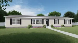 The EMPOWER Exterior with Mist Vinyl. This Manufactured Mobile Home features 4 bedrooms and 2 baths.