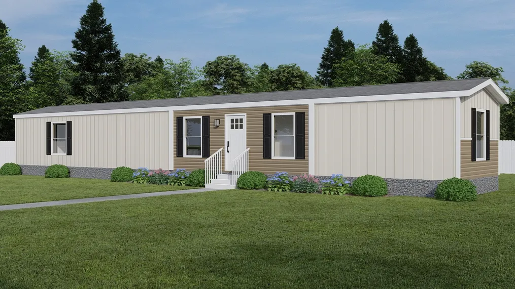 The ERIKSON 8014-1476 Exterior. This Manufactured Mobile Home features 3 bedrooms and 2 baths.