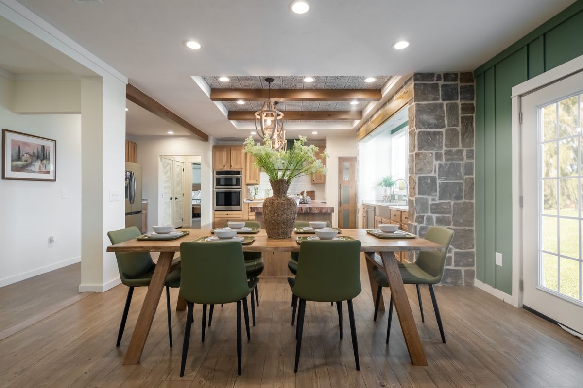 The THE ROCKING CHAIR Exterior. This Manufactured Mobile Home features 3 bedrooms and 2 baths.