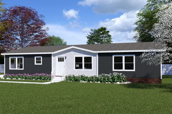 The ULTRA PRO JEWEL 3 BR 32X60 Exterior. This Manufactured Mobile Home features 3 bedrooms and 2 baths.