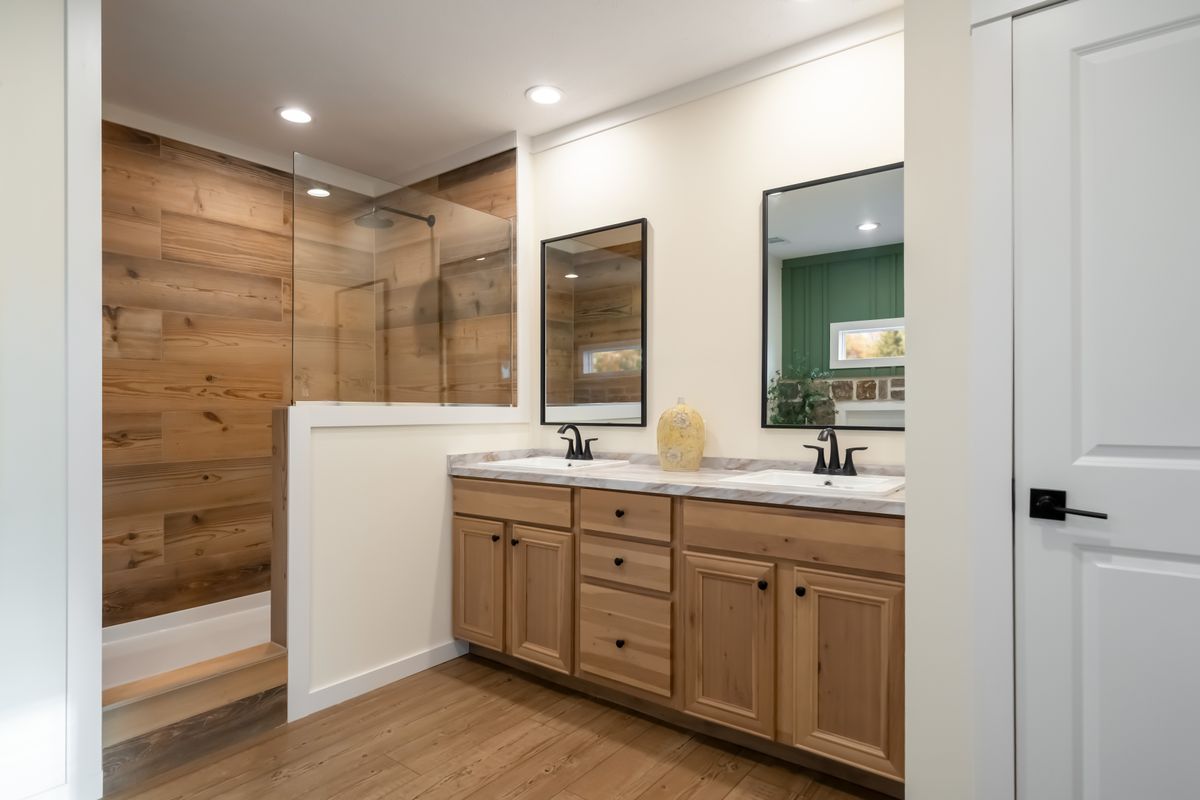 The THE ROCKING CHAIR Exterior. This Manufactured Mobile Home features 3 bedrooms and 2 baths.