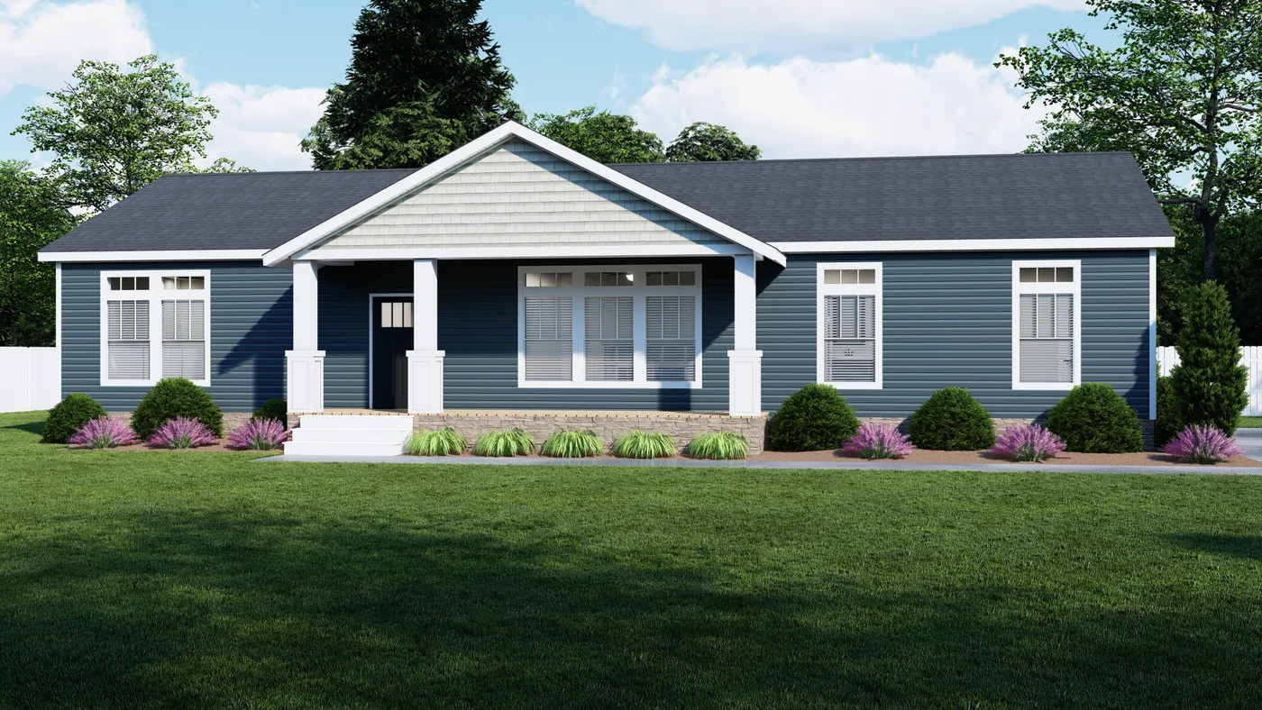 The UTOPIA 5230-MS050 SECT Exterior. This Manufactured Mobile Home features 3 bedrooms and 2 baths.