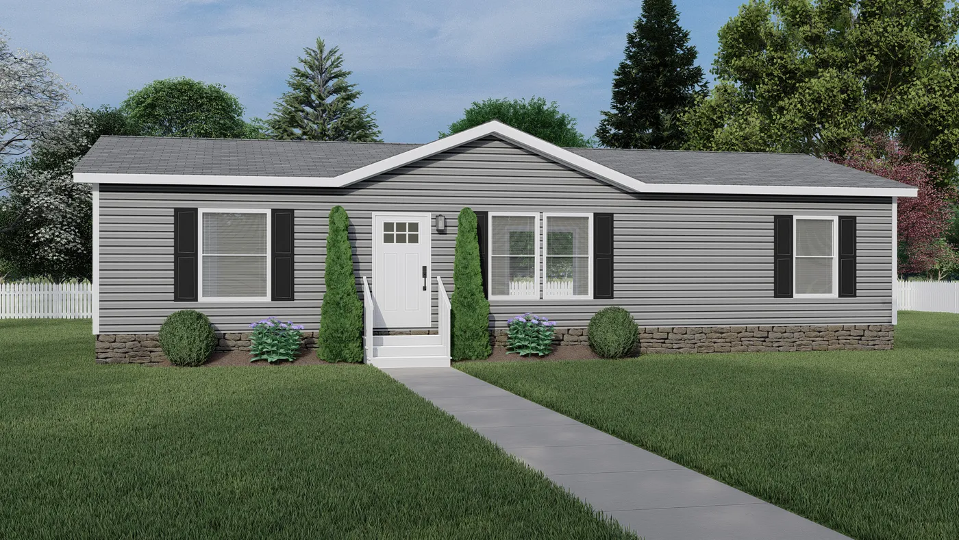 The DESOTO 4828-1148 Exterior. This Manufactured Mobile Home features 3 bedrooms and 2 baths.