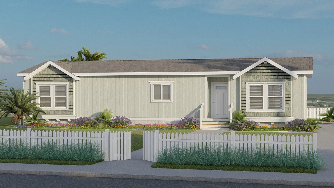 The CORONADO 24563C Craftsman Exterior. This Manufactured Mobile Home features 3 bedrooms and 2 baths.