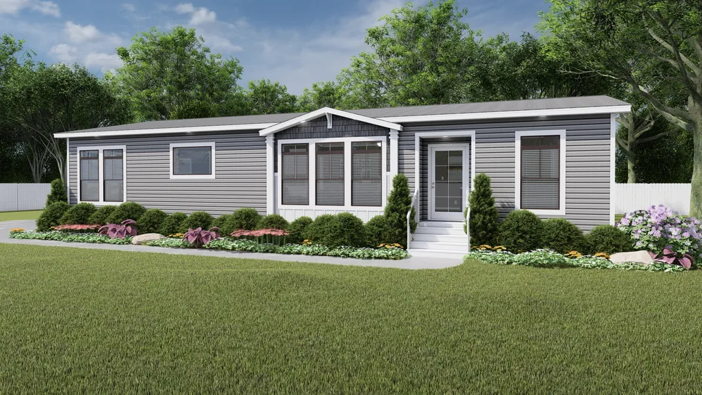 The ABIGAIL Exterior. This Manufactured Mobile Home features 3 bedrooms and 2 baths.