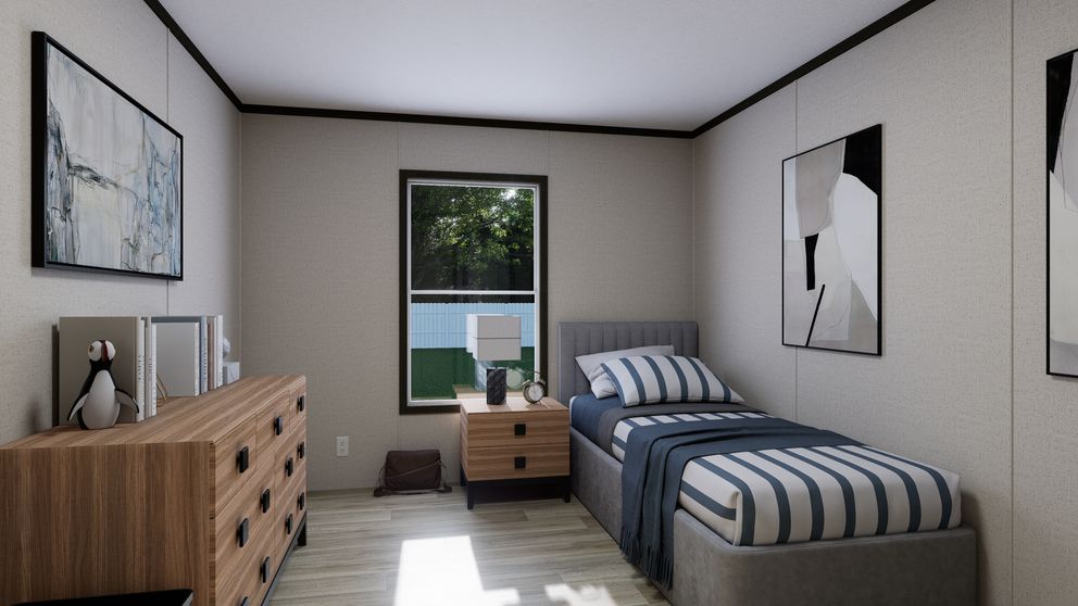 The THRIVE Exterior. This Manufactured Mobile Home features 4 bedrooms and 2 baths.