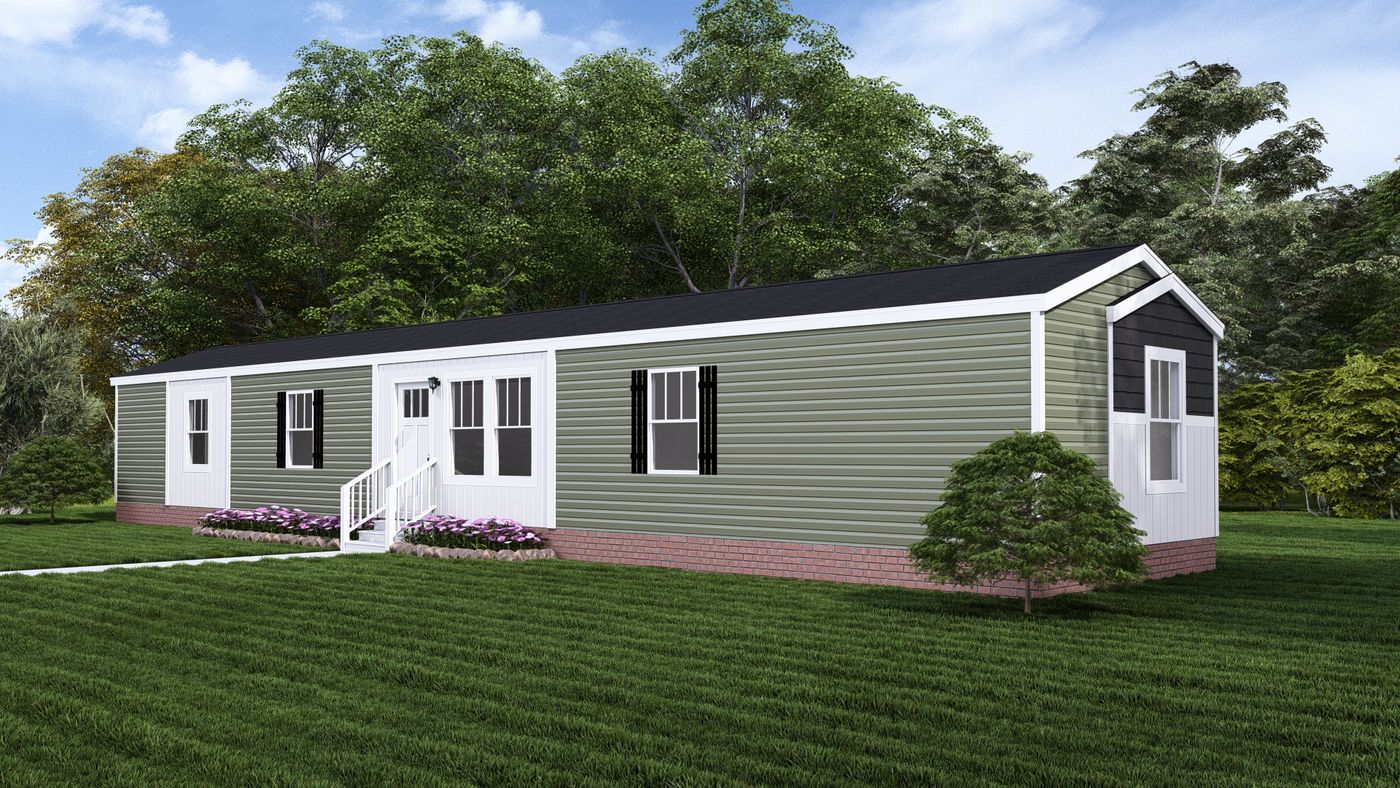 The BABY BOUJEE Exterior. This Manufactured Mobile Home features 3 bedrooms and 2 baths.