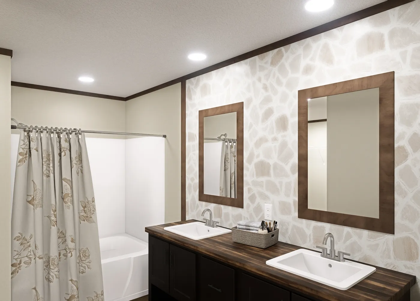 The SEVIER Exterior. This Manufactured Mobile Home features 4 bedrooms and 3 baths.