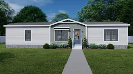 The LIZZIE Exterior. This Manufactured Mobile Home features 3 bedrooms and 2 baths.