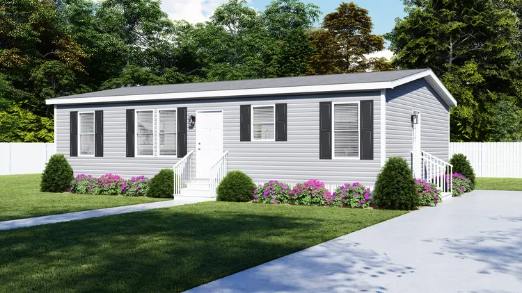 The HARTFORD Exterior. This Manufactured Mobile Home features 3 bedrooms and 2 baths.