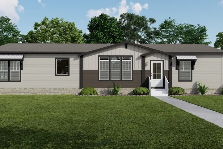 The THE VAIL Exterior. This Manufactured Mobile Home features 3 bedrooms and 2 baths.