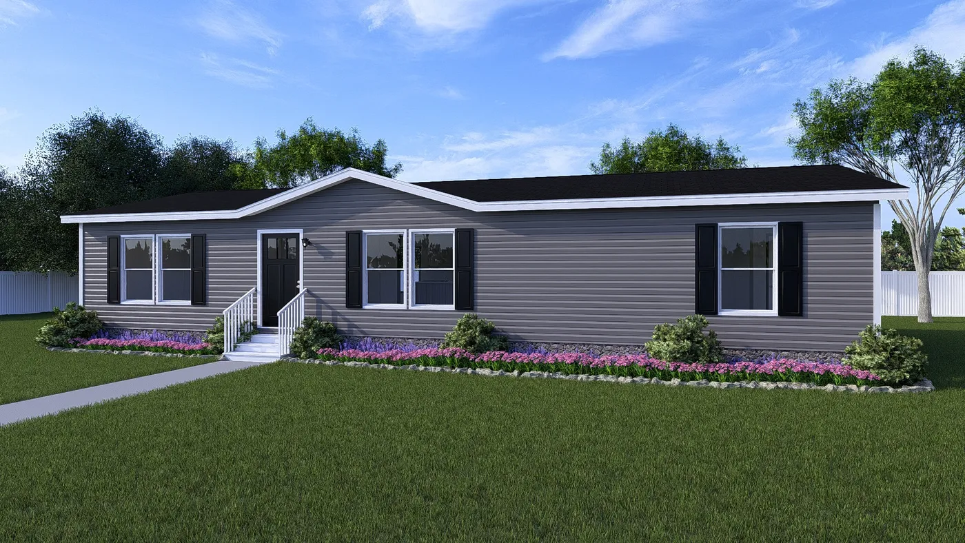 The REVEAL Exterior. This Manufactured Mobile Home features 3 bedrooms and 2 baths.