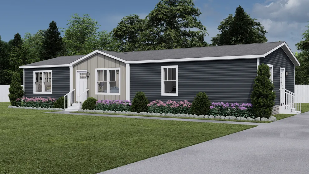 Brunswick - Upgrade - The BROWN EYED GIRL Exterior. This Manufactured Mobile Home features 4 bedrooms and 2 baths.