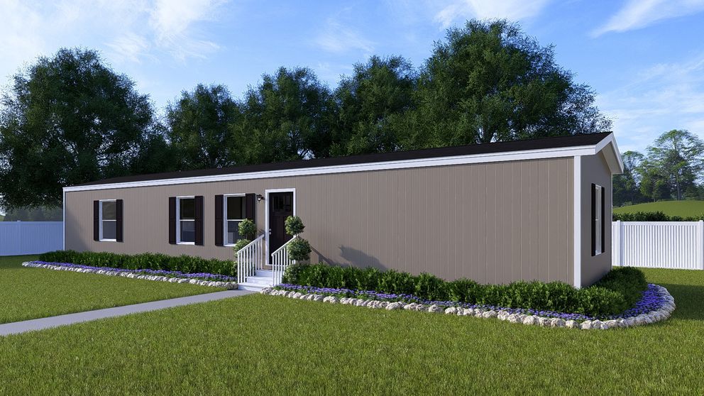 The INTUITION Exterior in Clay. This Manufactured Mobile Home features 3 bedrooms and 2 baths.