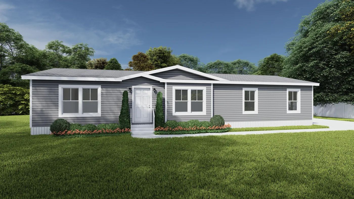 The LEGEND 412-1 Exterior. This Manufactured Mobile Home features 3 bedrooms and 2 baths.