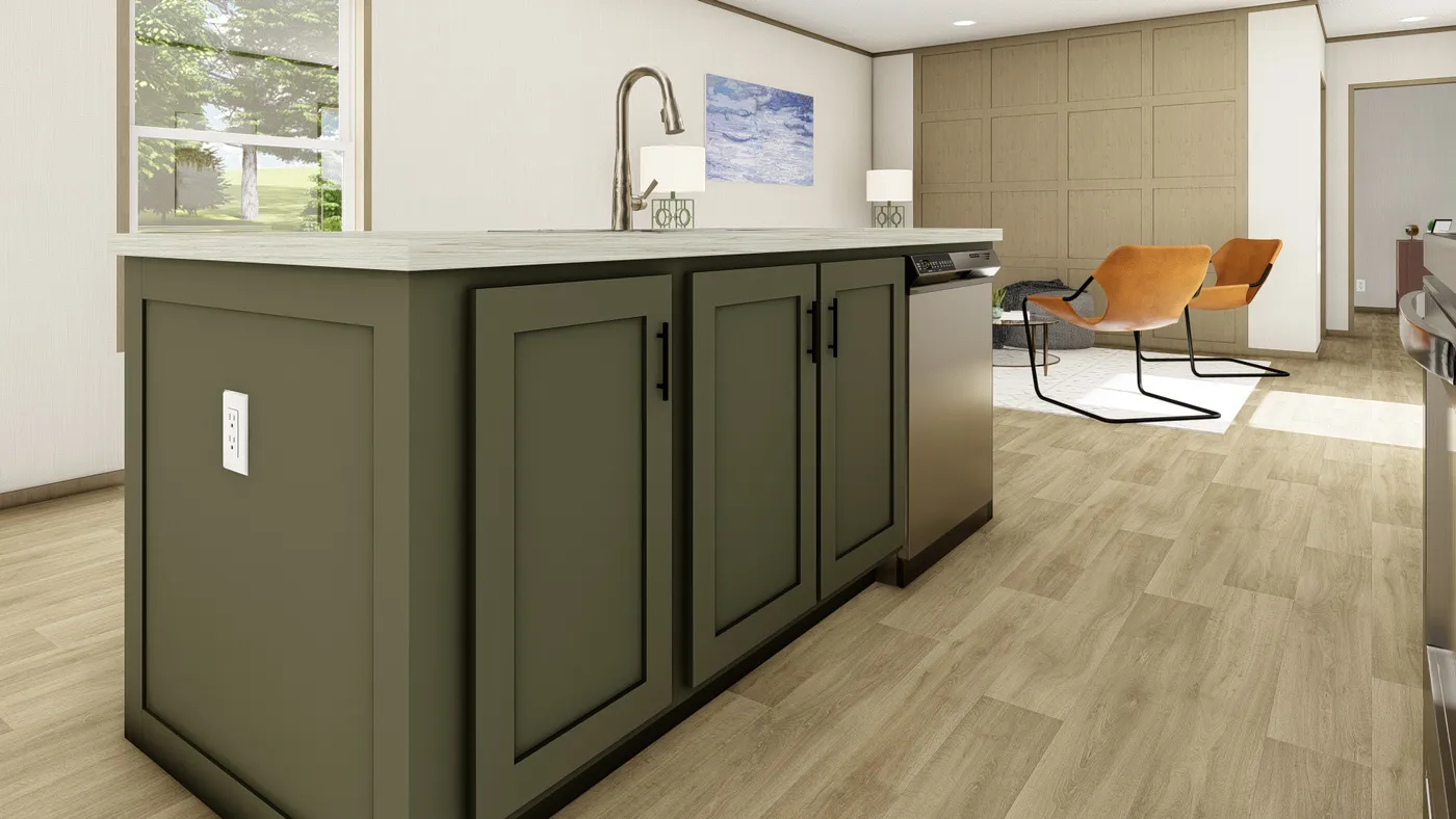 The TIDE 7216-1668 Exterior. This Manufactured Mobile Home features 2 bedrooms and 2 baths.