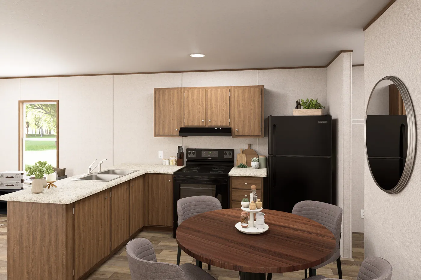 The DOGWOOD Exterior. This Manufactured Mobile Home features 2 bedrooms and 2 baths.