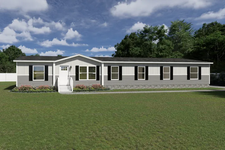The SUMMIT Exterior. This Manufactured Mobile Home features 4 bedrooms and 3 baths.
